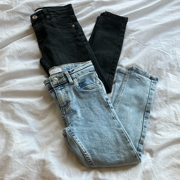 Kids Black and Blue Jeans slim - Picture 1 of 4